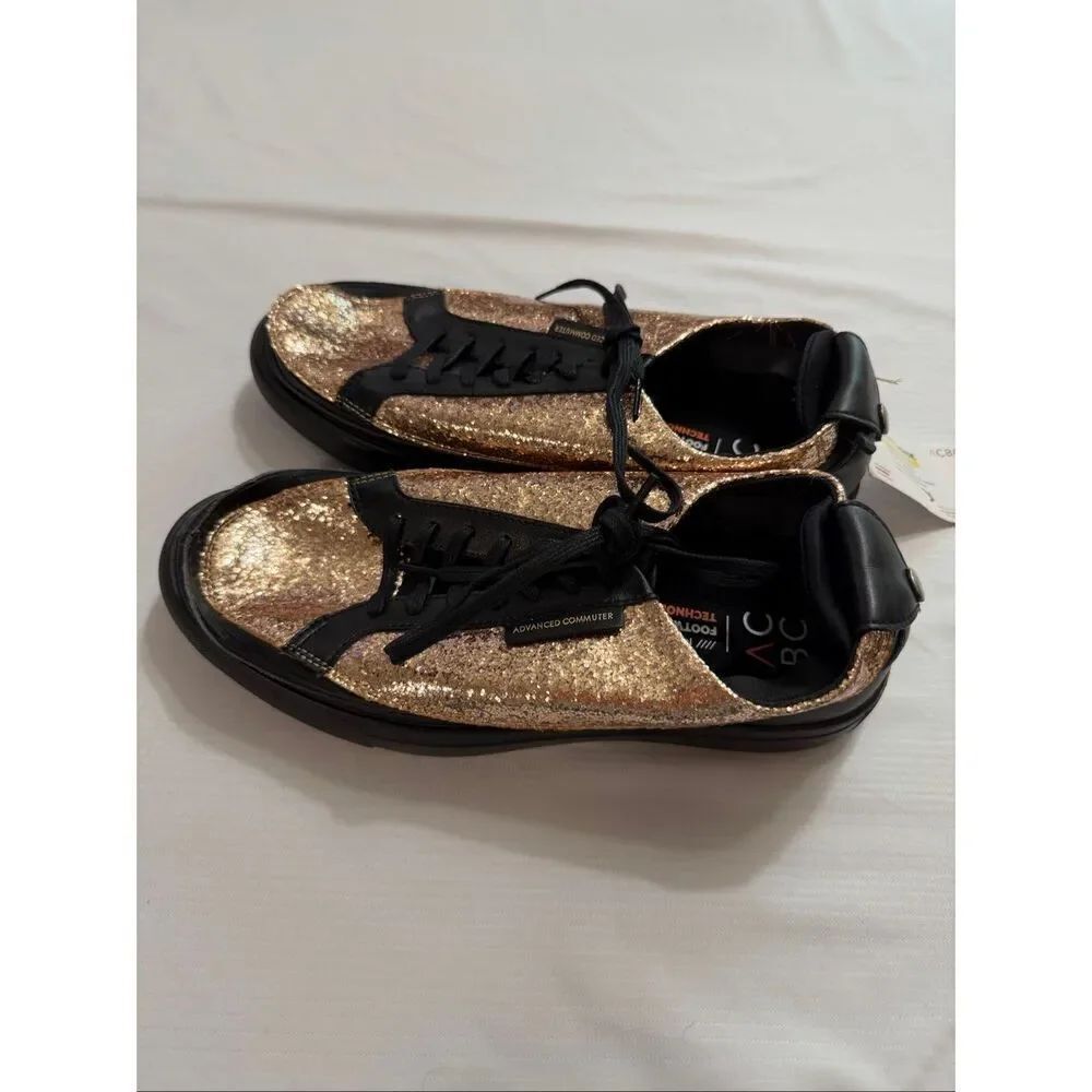 ACBC Advanced Commuter Men’s Black Gold Sneakers Shoes Size 7 Euro 40